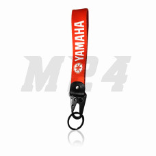Шнурок для ключів 150mm, залізний карабін #30 (Yamaha red)