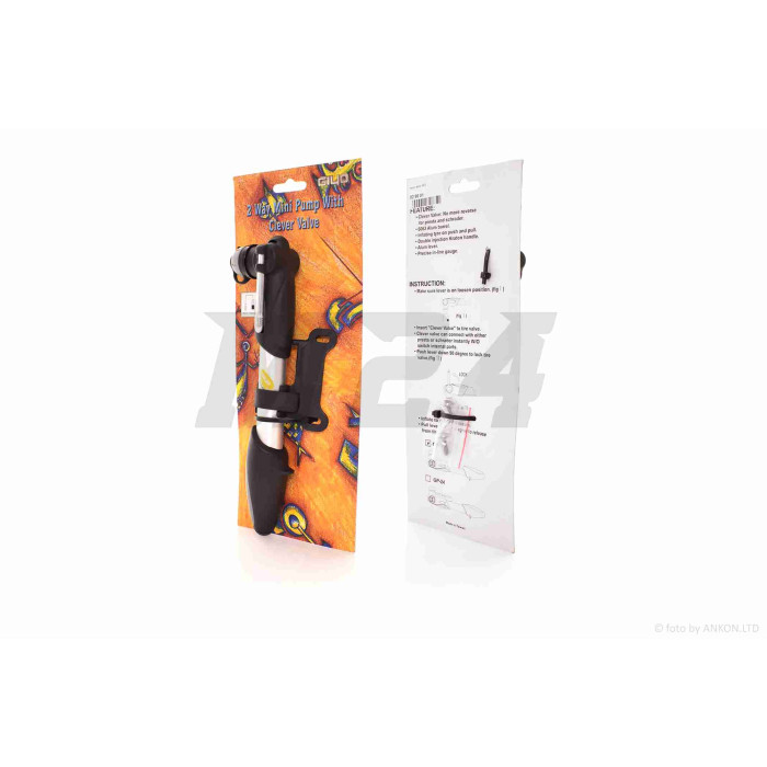 Насос вело #GP-23 Two Way Presta/Shreder "GIYO"