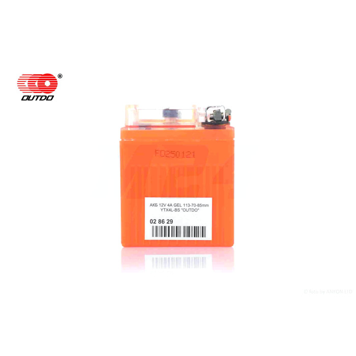 Акумулятор GEL 12V 4A 113-70-85mm UTX4L-BS "VLAND" (2026)