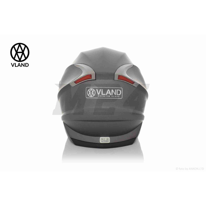 Шолом інтеграл "VLAND" #M62 сіро-мотовий, M