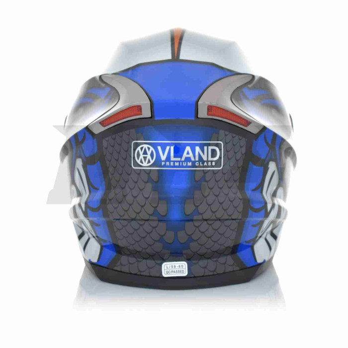Шолом інтеграл "VLAND" #M62-Dino синій, M