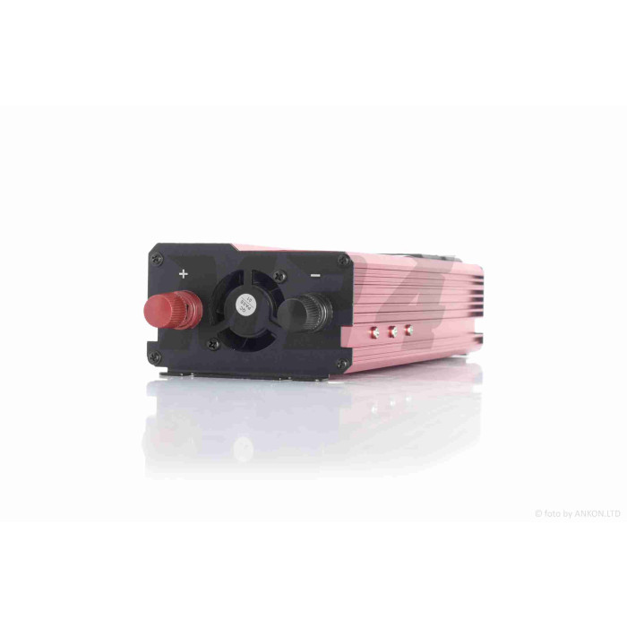 Інвертор AC/DC-12V/220V, 1000/2000W, LCD екран, 4хUSB, дві розетки #ATPI-7