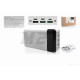 Портативное зарядное устройство Power Bank 40000mAh USB/Type-C 5,9,12V 3A +фонарик 2LED белый