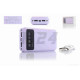 Портативное зарядное устройство Power Bank 20000mAh USB/Type-C +фонарик 2LED фиолетовый