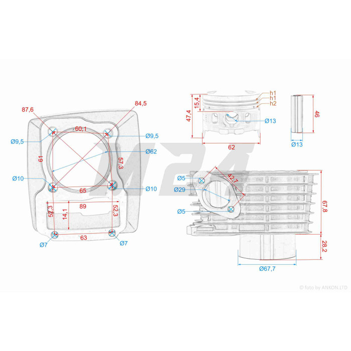 ЦПГ SK150 (162FMJ) D62, p13, h68 #PRO "LIPAI" (Senke)