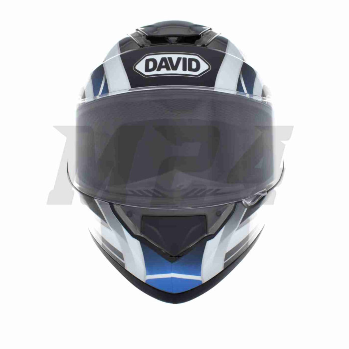 Шлем интеграл "DAVID" (#D820A, черно-синий, L, ABS)