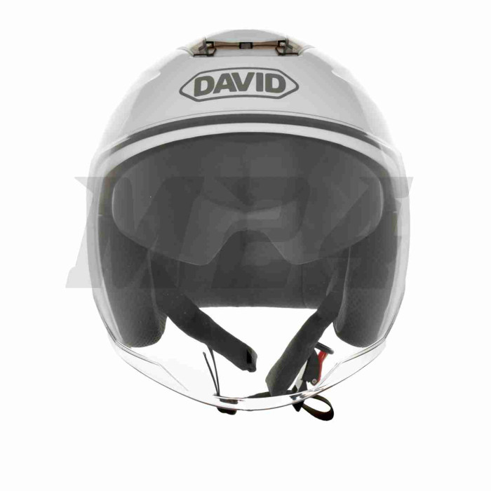 Шолом відкритий "DAVID" (#D020, білий, XL, окуляри, ABS)