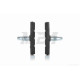 Колодки гальмівні вело V-brake 2шт, регулювання шестигранником #ZP-002