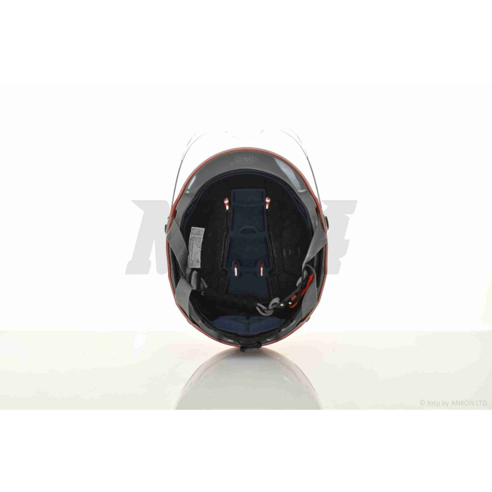 Шолом каска "DAVID" (#D316, червоний, регулятор розміру M/L/XL, АБС-пластик)