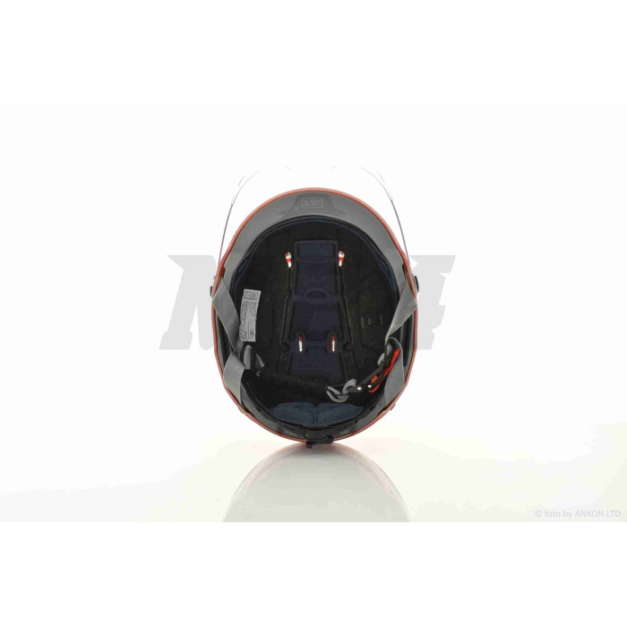 Шолом каска "DAVID" (#D316, червоний, регулятор розміру M/L/XL, АБС-пластик)