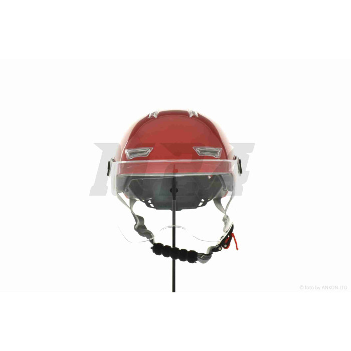 Шолом каска "DAVID" (#D316, червоний, регулятор розміру M/L/XL, АБС-пластик)