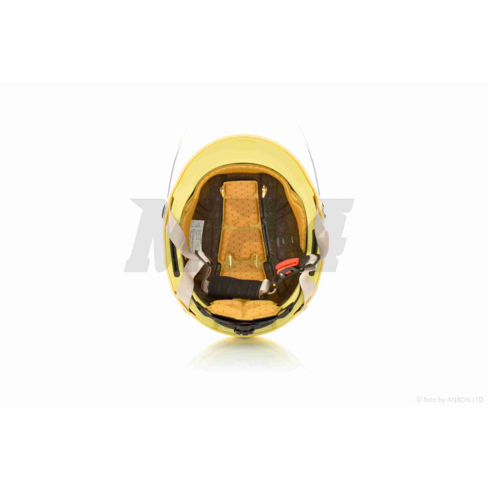 Шолом каска "DAVID" (#D316, жовтий, регулятор розміру M/L/XL, АБС-пластик)