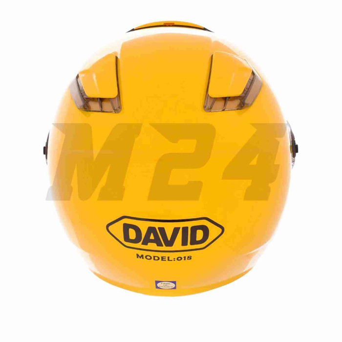 Шолом відкритий "DAVID" (#D018, помаранчевий, XL, АБС-пластик)