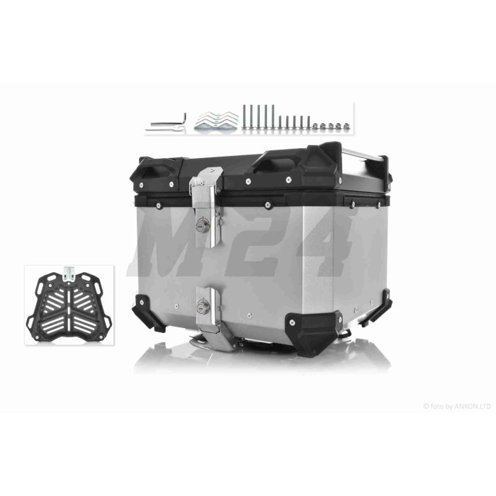 Кофр 42L 410*330*310mm алюминиевый, серебристый