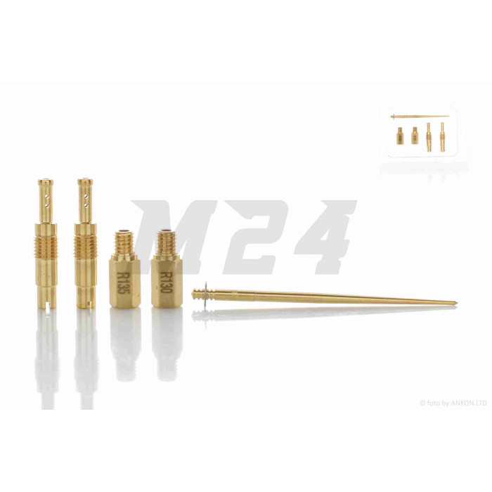 Карбюратор PWK34 ручне підкачування +патрубок, жиклери, голка "KEIHIN" (репліка)