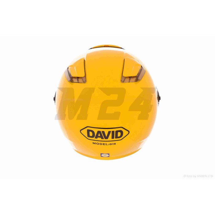 Шолом відкритий "DAVID" (#D018, жовтий, M, АБС-пластик)