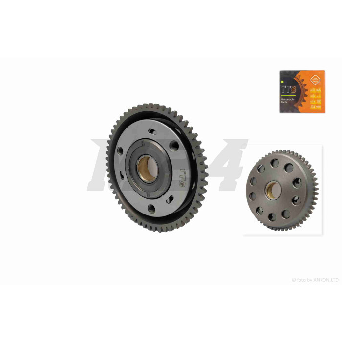 Обгонная муфта CB125/150 в сборе, 3 ролика "TTG"