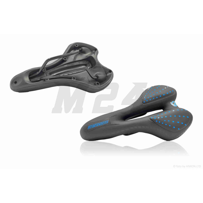 Сідло вело спортивне, чорно-синє #GEL "ROADRIDE"