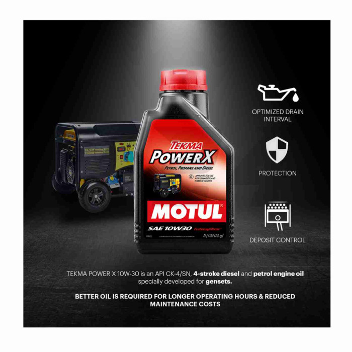 Олія моторна 4T, 1л синтетика "MOTUL" (10W30, TEKMA POWER X) ФРАНЦІЯ