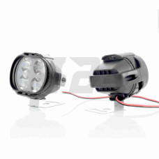 Фара додаткова овальна з козирьком, 4 діода, 10W 9-15V, 2шт #X6A