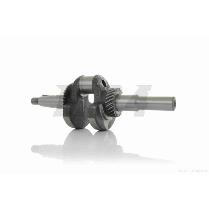 Колінвал м/б 168F під шпонку 20mm +гайка, шпонка