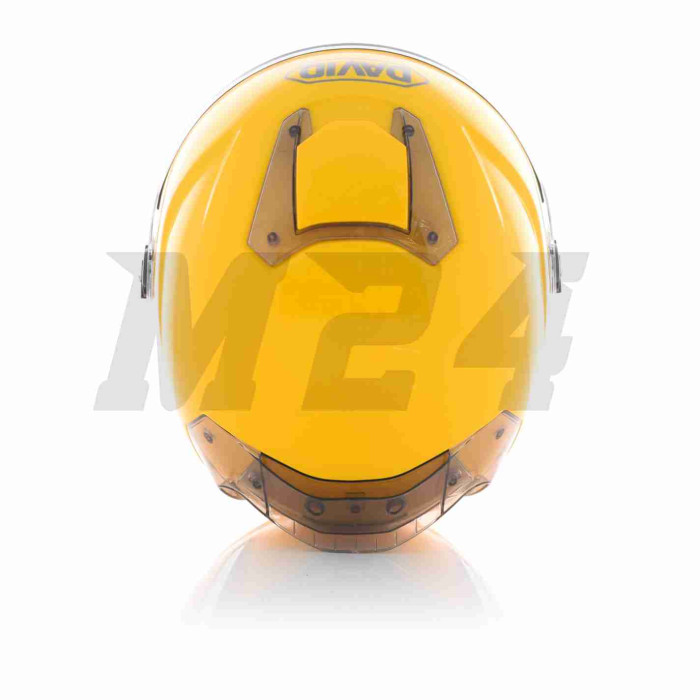 Шолом відкритий "DAVID" (#D020, жовтий, L, окуляри, ABS)
