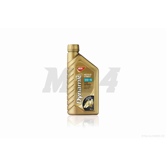 Олива моторна 4T, 1л напівсинтетика "MOL DYNAMIC MOTO" (10W40, STREET)