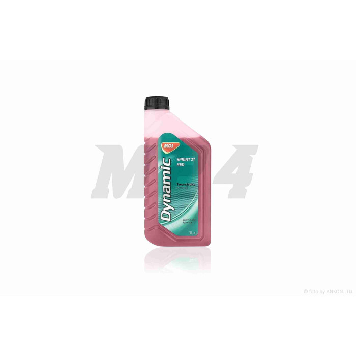 Олива моторна 2T, 1л напівсинтетика "MOL DYNAMIC MOTO" (SPRINT RED)