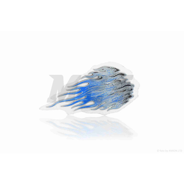 Наклейка BLUE FLAME (80-40mm)