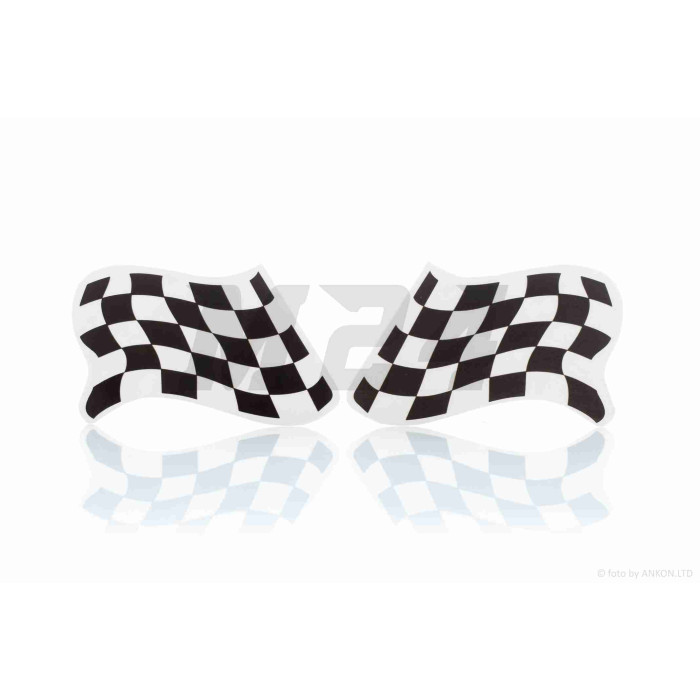 Наклейка Racing Flag 2шт (80-45mm)