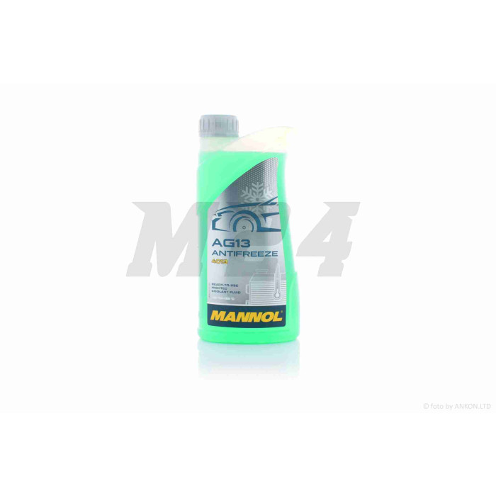 Охолоджуюча рідина 1л ANTIFREEZE AG13 (GREEN) "MANNOL" НІМЕЧЧИНА #4013