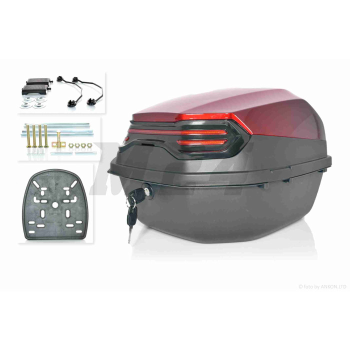 Кофр 45L 400*400*280mm #48 "ROBIK" (червоний)
