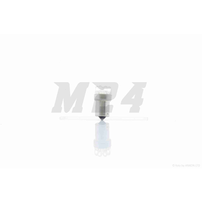Лампа поворотів та габаритів діодна G23 (BA15S) 12V 21W біла, 9 діодів, 4 шт (блістер)