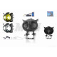 Фара додаткова діодна пугач, 65-53mm, 9-60V, IP67, біле/жовте світло #LPS-814-PRO