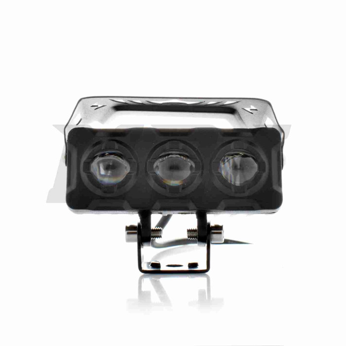 Фара додаткова діодна прямокутна, 100-40mm, 12-80W, IP67, біле/жовте світло #LPS-809 "L"