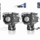 Фари додаткові (пара) діодні овальні, 70-55mm, 12-20V, IP67, біле/жовте світло #PRO