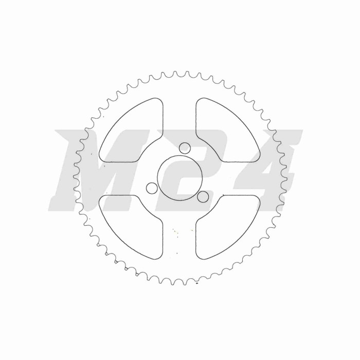 Зірка трансмісії задня POCKET BIKE, ATV 54T, D29mm