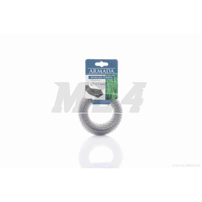 Лісочка коси армована (ПВХ) 2.7mm кіска 15m "AR"