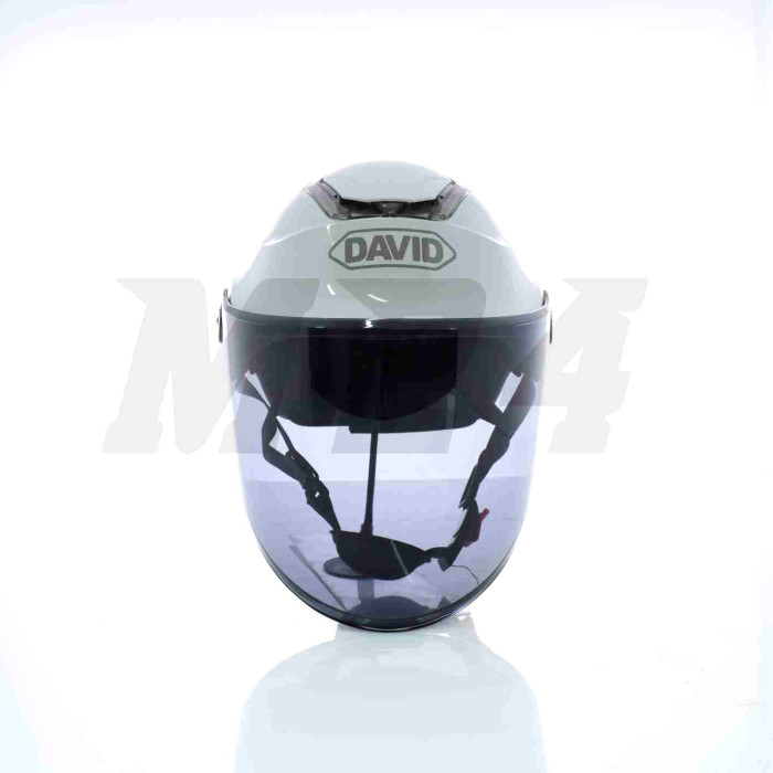 Шолом відкритий "DAVID" (#D307, сірий холодний, регулятор розміру, ABS)