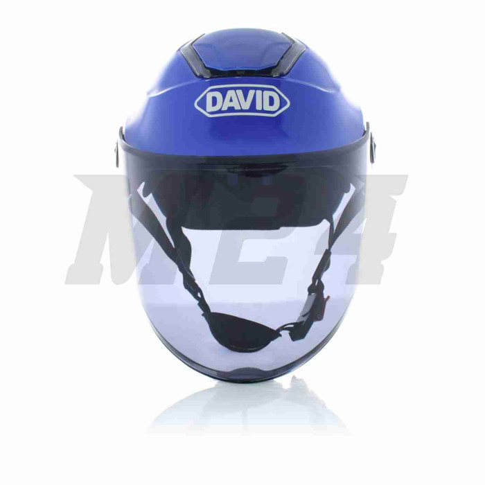 Шолом відкритий "DAVID" (#S307, синій глянсовий, регулятор розміру, ABS)