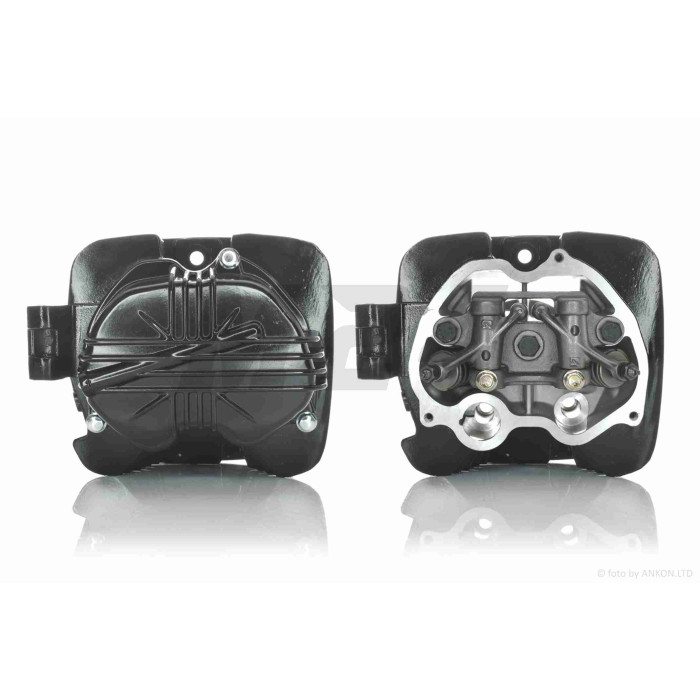 Головка циліндра 167FMM CG250 D67, d28/34 у зборі #PRO "LIPAI" (чорна)