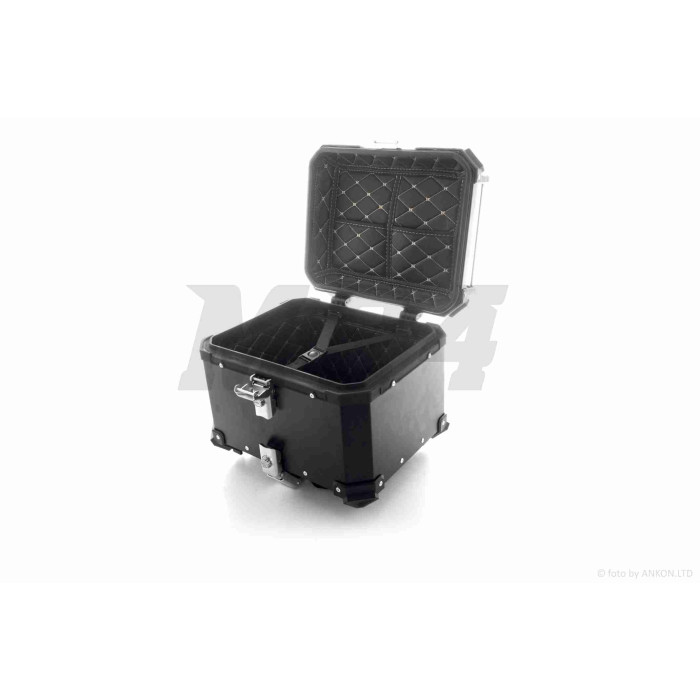 Кофр 42L 410*330*310mm #E-706 алюмінієвий, чорний