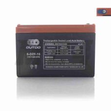 Акумулятор AGM 12V 14A 150-101-99mm 6-DZF-15 тяговий "OUTDO" (електро вело/скутери, 2024)