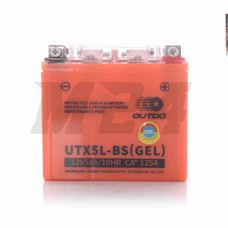 Акумулятор GEL 12V 5A 113-70-107mm UTX5L-BS (YTX5L-BS) "OUTDO" (2024)
