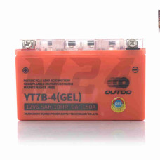 Акумулятор GEL 12V 6.5A 147-65-94mm YT7B-4 вузький, низький "OUTDO" (2025)