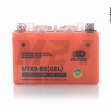 Акумулятор GEL 12V 9A 150-86-107mm UTX9-BS (YTX9-BS) "OUTDO" (2024)