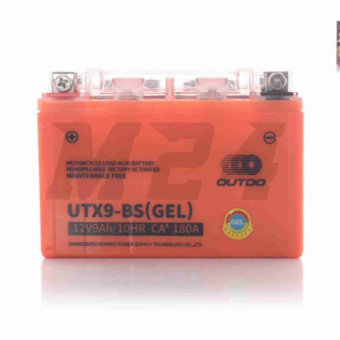 Акумулятор GEL 12V 9A 150-86-107mm UTX9-BS (YTX9-BS) "OUTDO" (2024)
