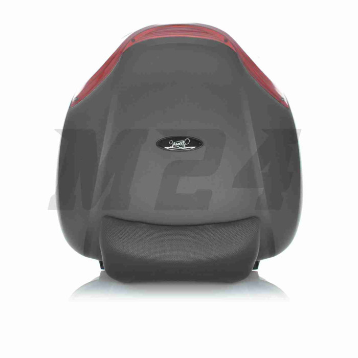 Кофр 410*410*310mm поліпропіленовий, знімний, м'яка спинка #E36 (чорно-червоний)