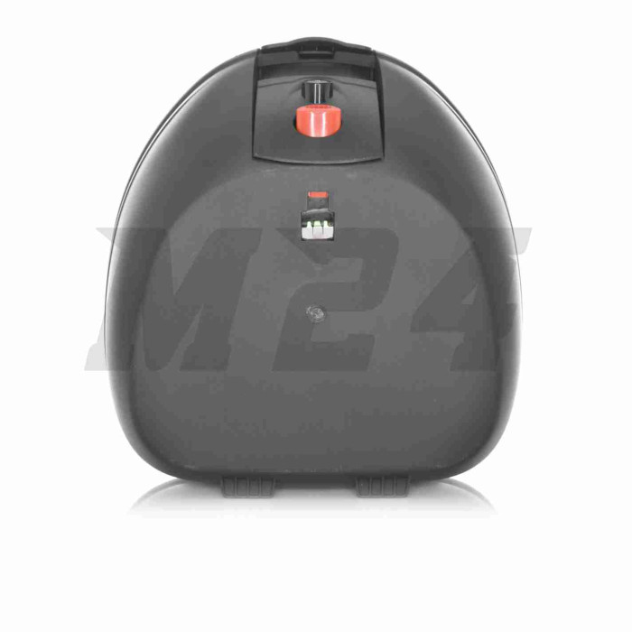 Кофр 410*410*310mm поліпропіленовий, знімний, м'яка спинка #E36 (чорно-червоний)