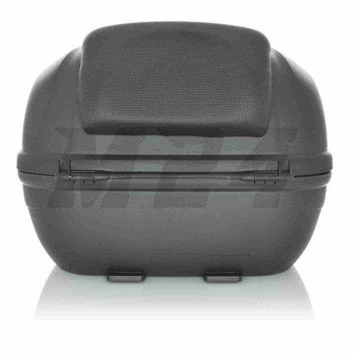 Кофр 410*410*310mm полипропиленовый, съемный, мягкая спинка #E36 (черно-серебристый)